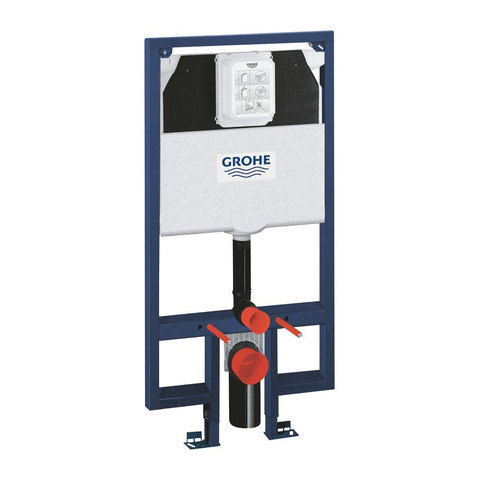 Grohe Rapid SL WC-element - voor voorwand- of systeemwandmontage - 113cm - inclusief wandbevestiging - voor smalle kleine ruimtes - inbouwdiepte 95mm 0465069