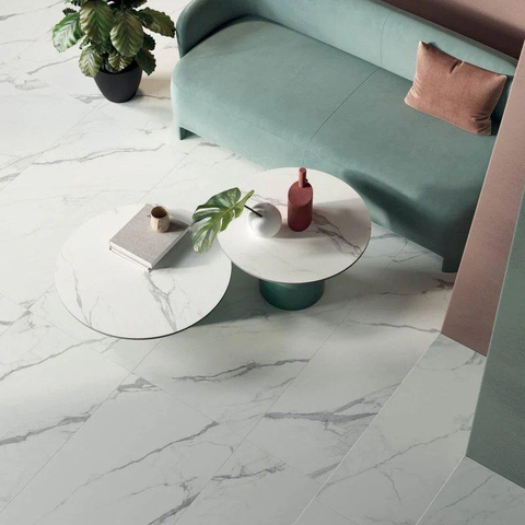 Ceralto Carraro Vein Carrelage de sol - 59.6x119.4cm - 8.5mm - rectifié - Statuario light SW787188