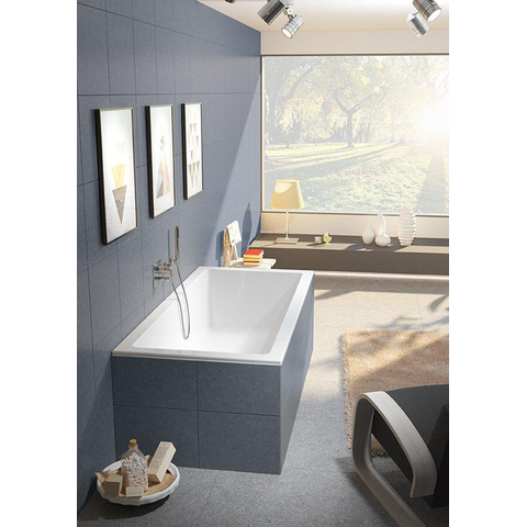 Riho Rethink Cubic baignoire encastrée - 180x80cm - acrylique - blanc mat SW547822