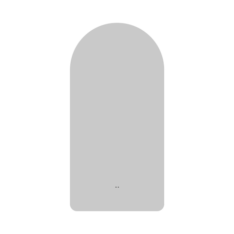 Saniclass Curve miroir – arrondi en haut – 40 x 80 cm – LED indirecte tout autour – chauffage de miroir, à intensité variable SW1408472