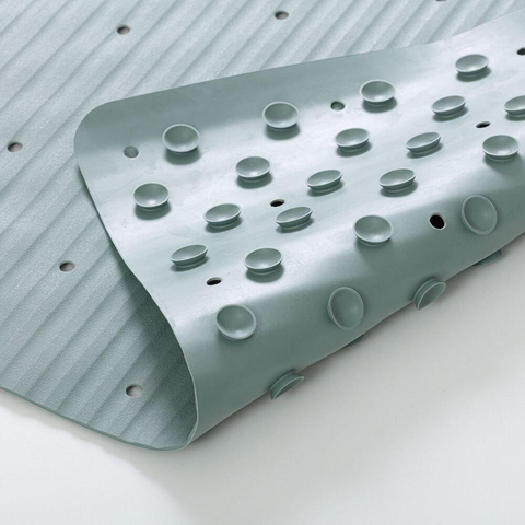 Sealskin Ribb Tapis de bain - 40x70cm - Antidérapant - inclus - crochet noir - Vert SW1421061