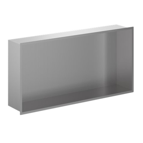 Crosswater Niche de douche - 61x30,5cm - acier inoxydable brossé SW1176240