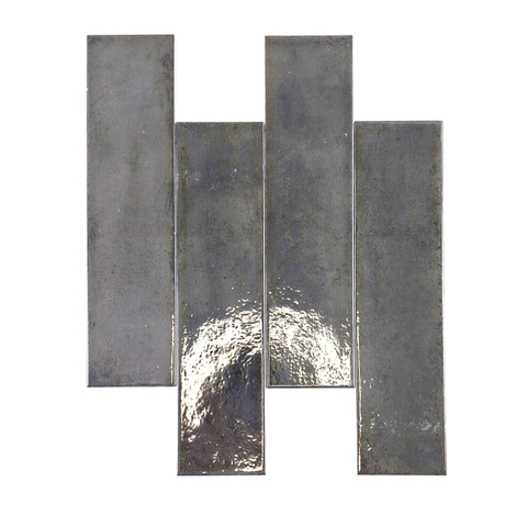 Terravito Sileno Voor wandtegel - 30x7.5cm - 8mm - Antraciet SW1175656