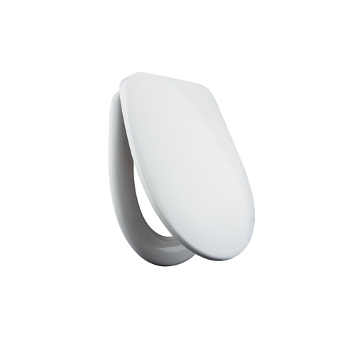 QeramiQ UniSeat toiletzitting - 37.2x43.7cm - d-vorm - softclose - quick release - glans wit SW955781