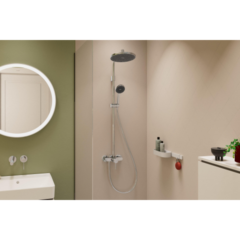 Hansgrohe Activera S - showerpipe - 240 - 1jet - ecosmart - mengkraan - hoogglans chroom SW1388018