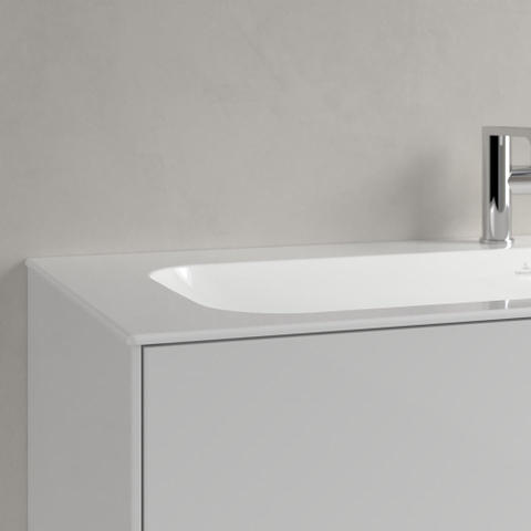 Villeroy & Boch Finion Lavabo à poser sur meuble - 1200 x 500 x 160 mm - Blanc Alpin CeramicPlus - avec trop-plein dissimulé - non poli SW106538