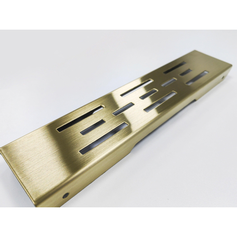 Fortifura Galeria Douchegoot - rooster - 50cm - PVD - geborsteld messing (goud) SW720441