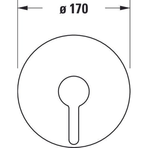 Duravit C.1 1 greeps douchemengkraan - inbouw - 170x77x170mm - hoogglans chroom SW420819