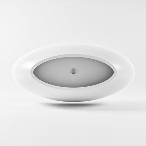 MONDIAZ FLOAT Baignoire îlot - 170x80cm - solid surface - talc SW491485