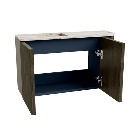 Mondiaz JOYA-DLUX 71.6cm toiletmeubel - ronding rechts kleur Shadow - Wastafel FAYE positie Links 1 kraangat kleur Nata. SW1424977
