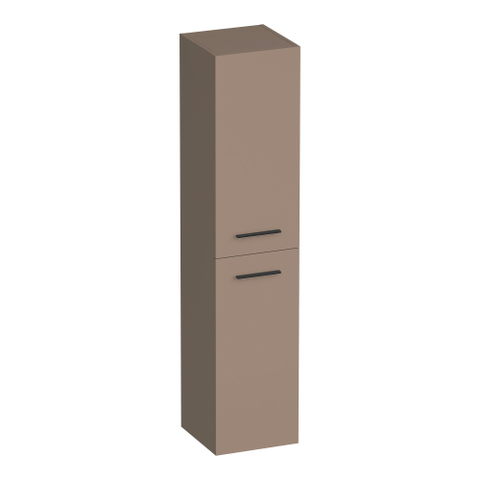BRAUER Trust Armoire colonne - 160x35x35cm - excl. manette ouverte avec 2 portes gauche ou droite pivotante mat moka SW1203866