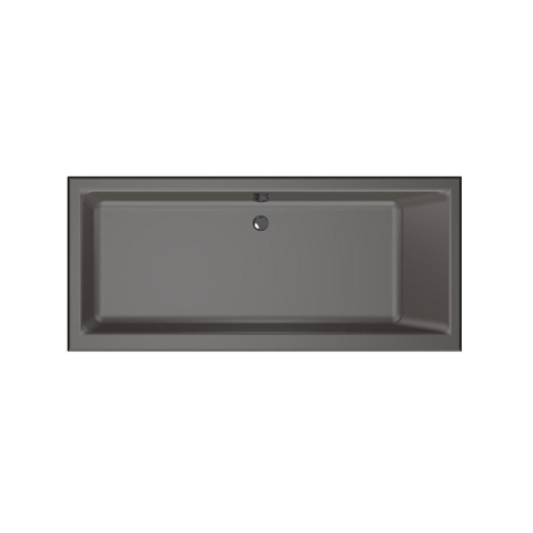 Xenz Kristal Baignoire - 180x80x48 - bonde Centrale - acrylique - anthracite SW378266