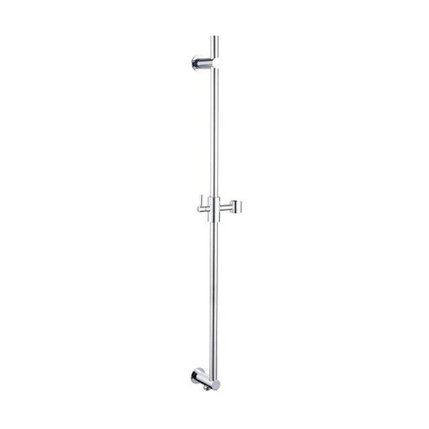 Fortifura Nebbio Badcombinatie-set - thermostaatkraan - glijstang met geïntegreerde wandaansluitbocht - metalen doucheslang - ronde handdouche - badvulcombinatie - chroom SW1238013