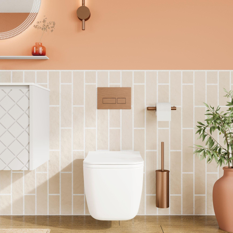 Crosswater MPRO Toiletrolhouder - gecoat geborsteld brons SW928042