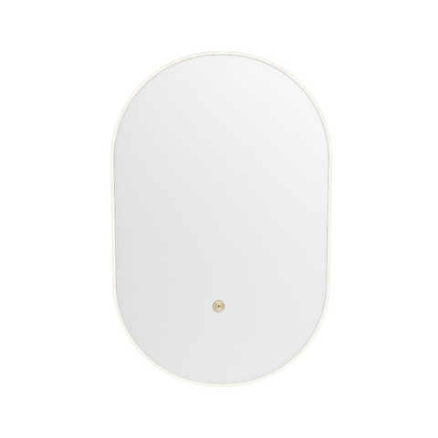 Mondiaz GLOW miroir – ovale – 45 x 90 cm – LED indirecte tout autour – capteur de mouvement – Talc (blanc) SW1105197