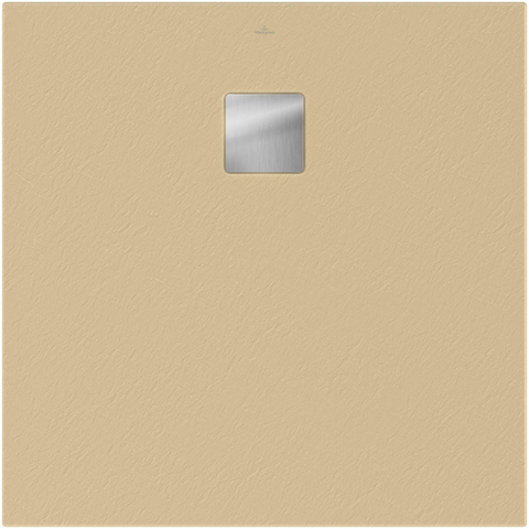 Villeroy & Boch Excello douchevloer - 90x90x4cm polyurethaan/acryl - Nature Sand (beige) SW374679