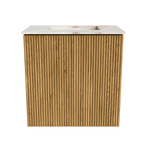 Mondiaz JOYA-DLUX Meuble de toilette 40cm - couleur Oak - Vasque FAYE position Milieu Sans trou de robinet couleur Frappe. SW1421898