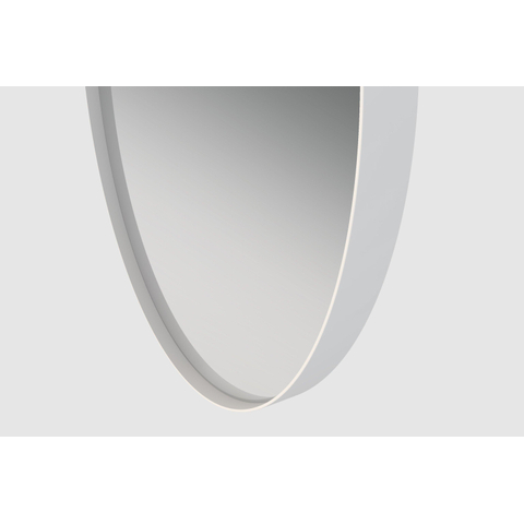 Saniclass Exclusive Line Miroir rond 100cm cadre blanc mat SW492805