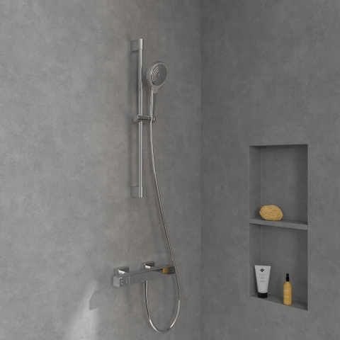 Villeroy & Boch Universal Taps & Fittings Douchethermostaat - voor douche Hoekig - hoogglans chroom SW974083