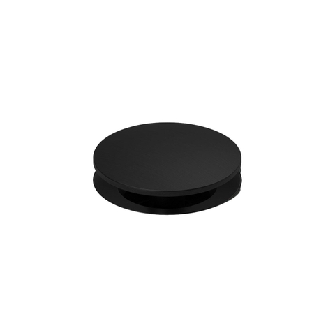 Hotbath Cobber Always Open Plug - met schroef - rond - PVD - mat zwart SW1119135
