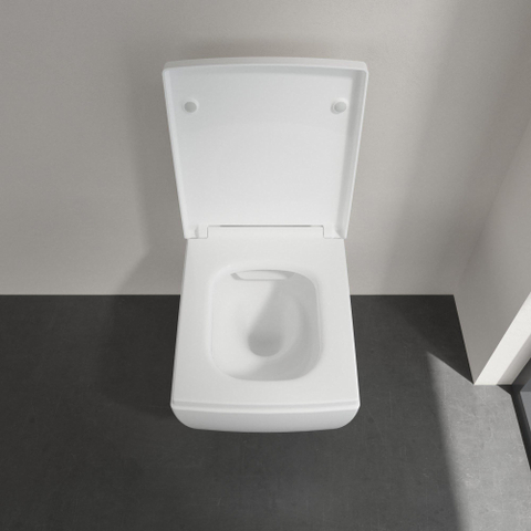 Villeroy & Boch memento 2.0 fontein onderzijde - geslepen - 40x26cm - zonder overloop - 1 kraangat - White Alpine (glans wit) SW358477