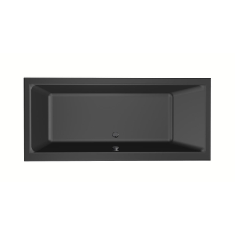 Xenz Kristal Baignoire - 180x80x48 - bonde Centrale - acrylique - ebony SW378288