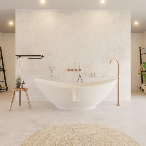 Ideavit Solidlectus Vrijstaand bad 180x100cm ovaal Solid surface wit SW85883