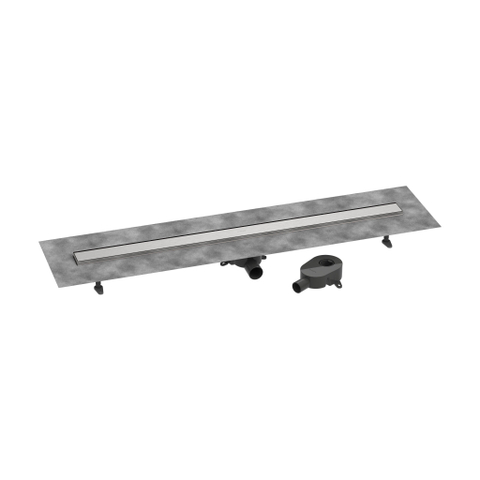 Hansgrohe RainDrain Go Douchegoot - 120cm - standaard/vlakke installatie - betegelbaar - brushed stainless steel SW1590410