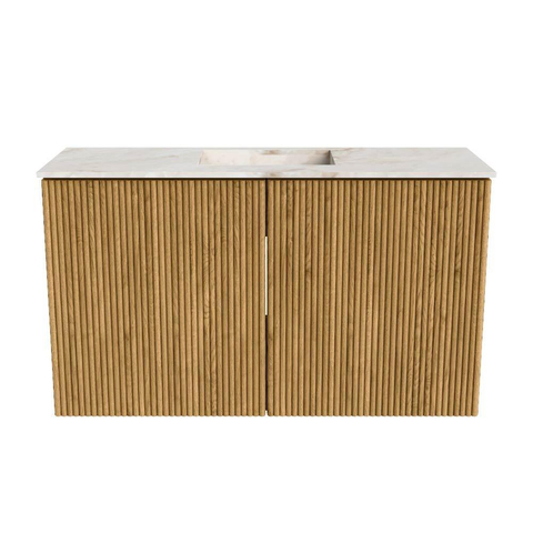 Mondiaz JOYA-DLUX 70cm meuble de toilette - couleur Oak - Vasque FAYE position Milieu 1 trou de robinet couleur Frappe. SW1421889