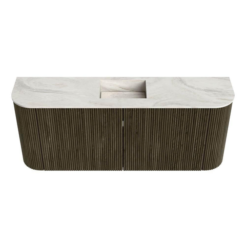 Mondiaz JOYA-DLUX 103.2cm toiletmeubel - ronding links en rechts kleur Shadow - Wastafel FAYE positie Midden 1 kraangat kleur Ostra. SW1423056
