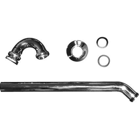 Duravit Philippe Starck 1 & 2 Divers bidet buissifon 5/4" - met muurbuis - 21.5cm - met rozet - chroom 0299857