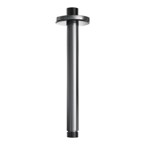 BRAUER Gunmetal Edition douche thermostatique encastrée - 3 voies - rond - ensemble 95 - douche principale de 20 cm - bras plafond - douchette à main 3 positions - flexible de douche - barre de douche intégrée - gunmetal brossé PVD SW1159110