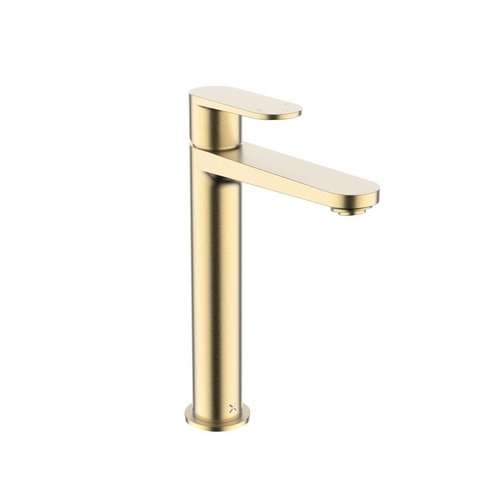 Crosswater Drift Wastafelkraan - hoog - klikwaste - gecoat messing geborsteld (goud) SW927925