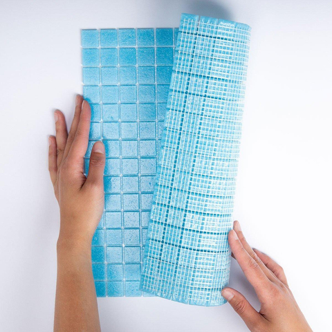 The Mosaic Factory Amsterdam mozaïektegel - 32x32cm - 4mm - vierkant - mat blue (blauw) SW62091