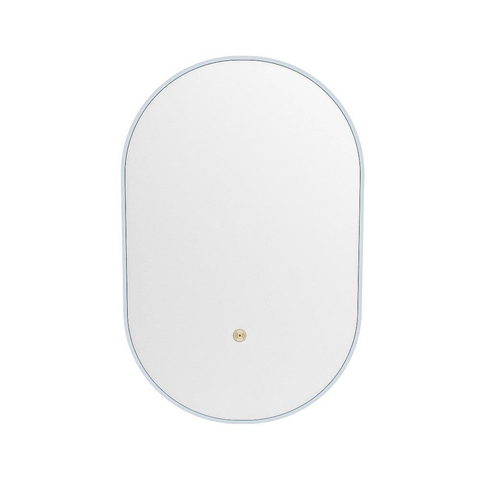 Mondiaz GLOW spiegel – ovaal – 45x90 cm – indirecte LED rondom – bewegingssensor – Clay (bruin) SW1105198