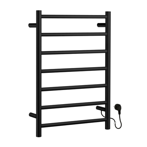 Smedbo Dry Handdoekradiator 50x68.9cm ophangen RVS Mat Zwart SHOWROOMMODEL SHOW26168