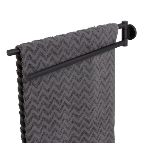 Tiger Noon Handdoekrek - 45cm - dubbel - draaibaar - zwart SW1030673