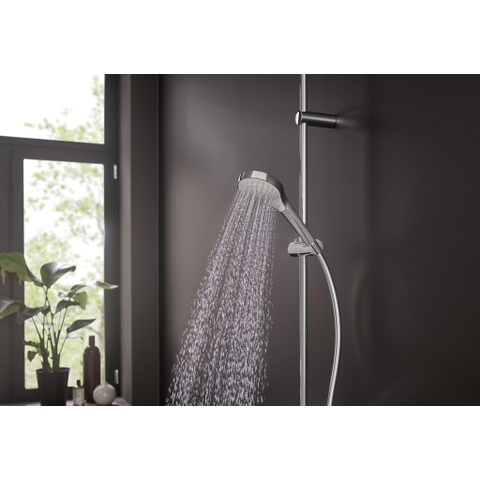 Hansgrohe Croma select s Handdouche Vario - ecosmart 1/2 x - diameter 11cm - met rain turbo rain en intense rain regenstraal wit/chroom - wit chroom 0605322