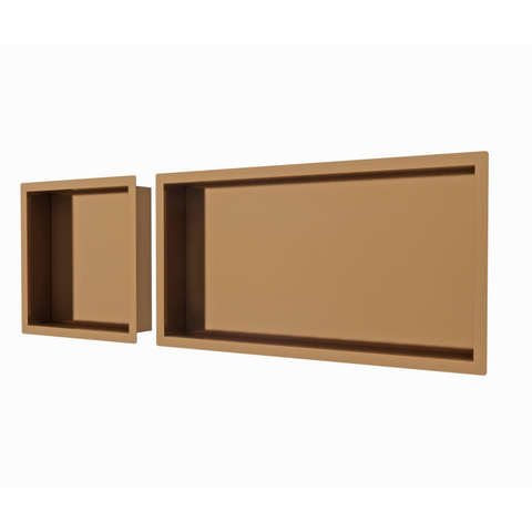 Fortifura Galeria Inbouwnis - 30x60x7cm - PVD - geborsteld koper SW876697