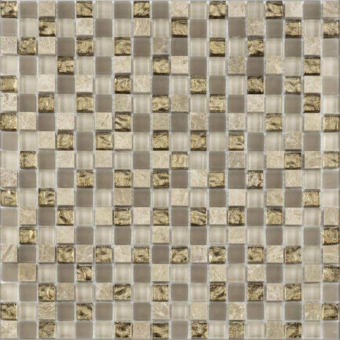 Ceralto Brilja Mosaic Carreau mosaïque - 29.8x29.8cm - 8.0mm - Pompeii brun SW497633