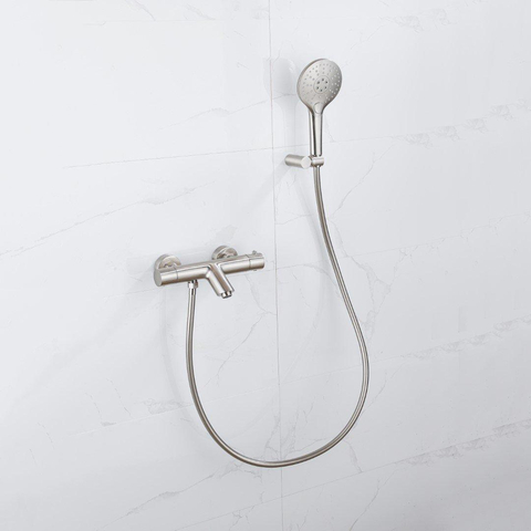 Fortifura Calvi doucheslang - 150cm - glad - PVD - RVS geborsteld SW767382