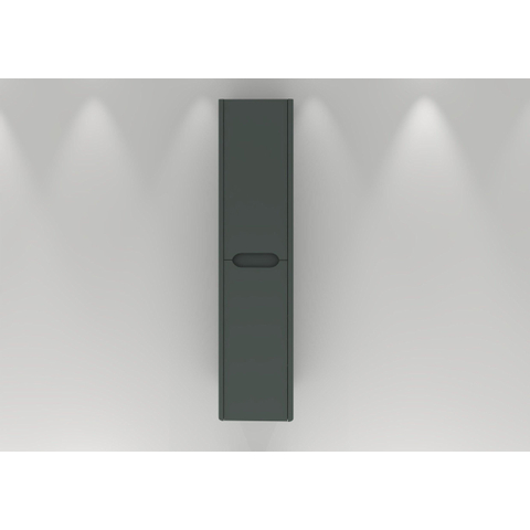 H&R badmeubelen Juice Hoge Kast - 40x35x170cm - met ronde hoeken - 2 deuren - linksdraaiend - petrol mat SW875793