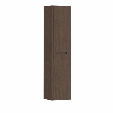 H&R Badmeubelen Juice Hoge kast - 40x35x170cm - met ronde hoeken - 2 deuren - linksdraaiend - coffee SW1488591