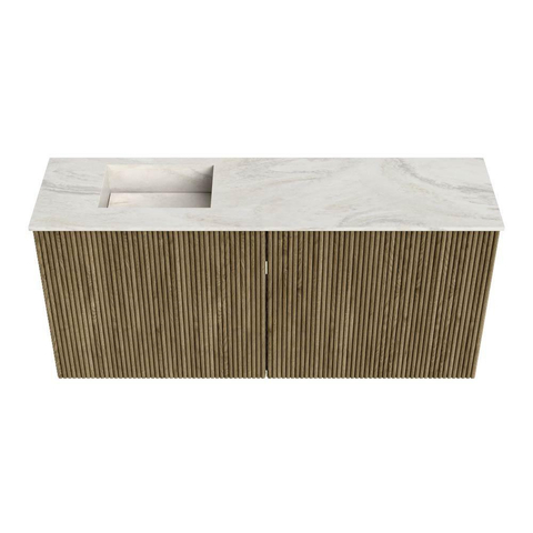 Mondiaz JOYA-DLUX 90cm toiletmeubel - kleur Dusk - Wastafel FAYE positie Links 1 kraangat kleur Ostra. SW1423396