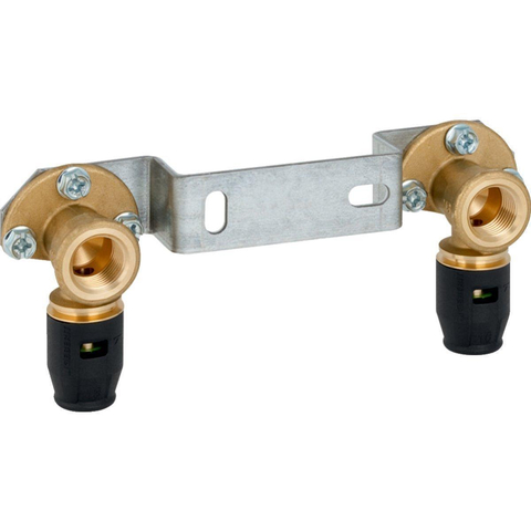 Geberit Pushfit Muurplaat binnendraad messing 2x16mm 1/2 7950269