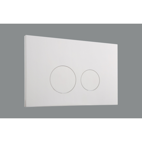 Geberit Duofix Element - UP320 - QeramiQ push bedieningsplaat - wand - 112cm - ronde knoppen - kunststof - glans wit SW976107