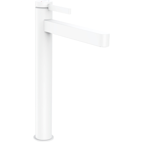 Hansgrohe Finoris 1 greeps wastafelkraan - 260 met afvoerplug - mat wit SW651060