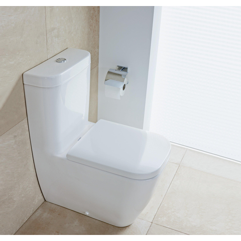 Duravit Karree Closetrolhouder - met klep - hoogglans chroom SW55120