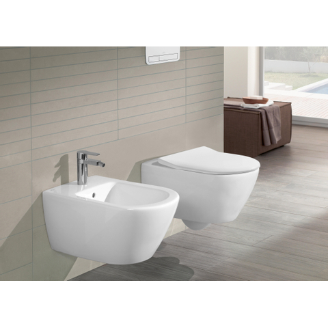 Villeroy & Boch Subway 2.0 pack wandcloset directflush - diepspoel slimseat zitting - softclose & - quickrelease - White Alpine (glans wit) GA59209