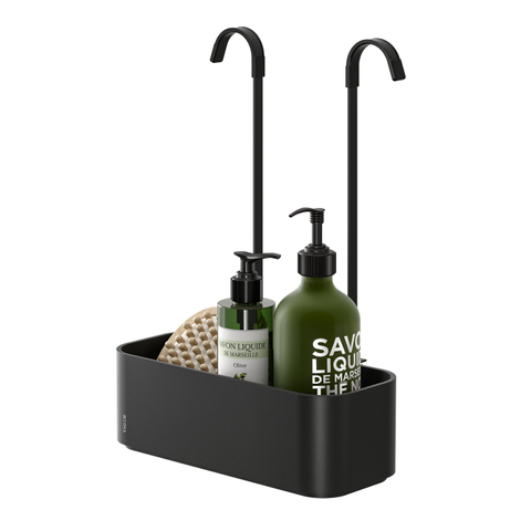 Tiger 2 Store Etagère de douche 25x12x34cm pour robinet de douche Noir SW916677
